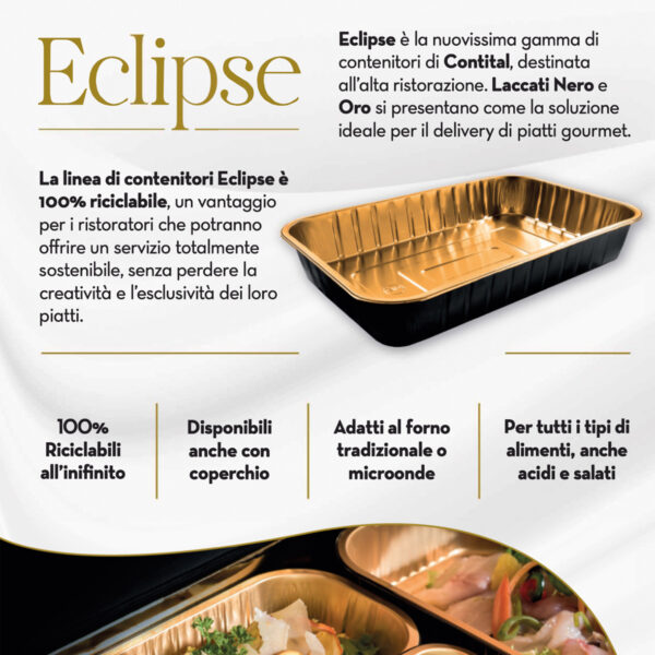 VASCHETTE ALLUMINIO ECLIPSE ORO
